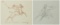John Arthur Board (1886-1975) POLO PLAYERS (TWO) two pencil sketches, both