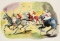 Scalgo (French, 20th century) POLO MATCH signed in pencil, watercolour on p