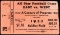 A ticket for the All Star Football Game East v West played at Soldier Field