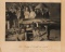 A 1900 photogravure with an image of a bombed out billiards room during the