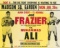 A promotional poster for the Joe Frazier v Muhammad Ali World Heavyweight C