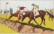 After Charles Ancelin (French, 1863-1940) A SET OF 10 HORSE RACING SCENES h