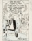 A Roy Ullyett original cartoon artwork featuring the 1965 St Leger, signed,