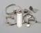 Modern tennis-themed ladies jewellery, including three hallmarked silver it