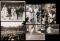 Six period b&w press tennis photographs, subjects including Davis Cup, Roeh