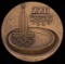 Moscow 1980 Olympic Games participant's medal, bronze, 60mm., by A. Leonova