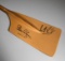 A 'golden' oar signed by the British coxless pair rowers Steve Redgrave and