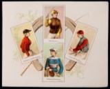A rare and unusual set of 11 cards featuring famous colours of leading inte