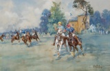 John Gregory King (1929-2014) POLO AT CIRENCESTER PARK Signed & dated '86,