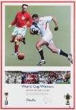 A double-signed George and Ben Cohen World Cup winners photographic print,