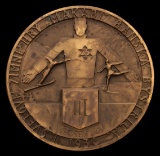 1936 Second Maccabiah Winter Games 3rd place bronze prize medal for the cro