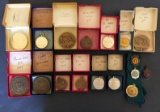A collection of thirteen sword fencing prize medals, for late 1940's/early