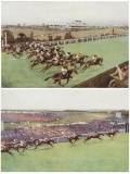 After Cecil Aldin (1870-1935) THE START AND THE FINISH OF THE 1923 EPSOM DE