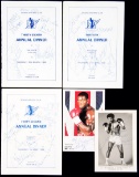 Collection of autographed Boxing Writers' Club Annual Dinner menus, 1980s/9