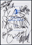 British boxers autographs, a Boxing Writers' Club annual dinner menu signed