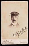 Cabinet card signed by Arthur William Fulcher who played seven first-class