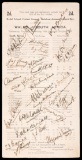 Very rare and signed cricket scorecard Wales v South Africa played at Colwy
