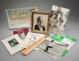 Godfrey Evans memorabilia, including photographs, books & other publication