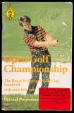 Signed 1981 Open Golf Championship programme, autographs including Tom Wats
