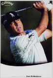 Seve Ballesteros signed colour photograph, an 8 by 5 1/2in. Callaway Golf s