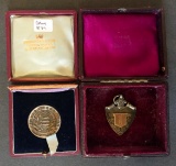 A silver hallmarked (Birmingham 1899) medal for Frinton Golf Club, with clu