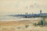Ada Hill Walker (1879-1955) A VIEW OF THE TOWN OF ST ANDREWS signed with th