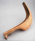 A grand chistera for the game of Pelote Basque, or jai-alai, constructed in