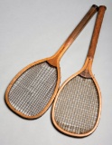 The Oxford & Cambridge lawn tennis racquet originally from a F.H. Ayres Law