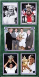 Wimbledon tennis champions autographed display, featuring at fully-signed p