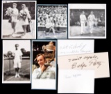 Collection of tennis postcards & photographs with a good number bearing aut