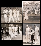 Collection of 16 period b&w press tennis photographs, including Queens Club