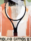 A group of 10 Original Roland Garros tennis posters, first commissioned by