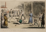 Robert Cruickshank (1789-1856) RACKETS BEING PLAYED AT FLEET AND AT KING'S