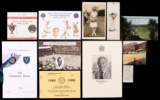 Five albums of tennis ephemera, containing philatelic interest, tickets, ph