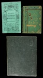 Three 19th century volumes recording the history of tennis with rules of th