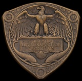 'Gold Medal' of the Louisiana Purchase Exposition 1904, Triangular, bronze,