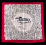 Ladies silk scarf commemorating the victory of Lord Derby's ''Hyperion'' in