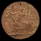 Athens 1906 Intercalated Olympic Games participation medal, in bronze, desi