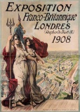 London 1908 Olympic Games: poster for the Franco-British Exhibition, French