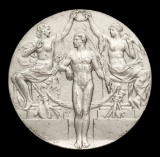 Rare pewter version of the Stockholm 1912 Olympic Games winner's prize meda