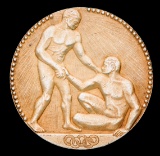Paris 1924 Olympic Games gold first place winner's medal awarded to a membe