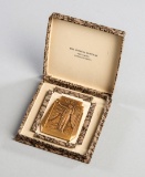 Rare cased Lake Placid 1932 Winter Olympic Games participation medal, bronz
