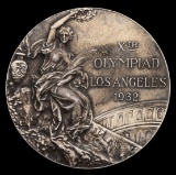 Los Angeles 1932 Olympic Games silver second place prize medal, designed by