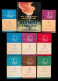 A full set of eight daily athletics programmes for the London 1948 Olympic