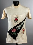 An England cyclist's competitor's vest for the 1950 British Empire Games in