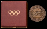 Oslo 1952 Winter Olympic Games participation medal, copper, 56mm, by V. Fal