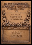 International Amateur Athletics Federation World Record plaque for the 4 x