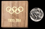 Tokyo 1964 Olympic Games participation medal, designed by T. Okamoto and K.