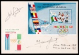 Mexico 1968 Olympic Games postal cover double-signed by Tommie Smith & John