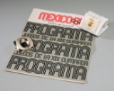 Mexico 1968 Olympic Games memorabilia, steel miniature model of the Azteca